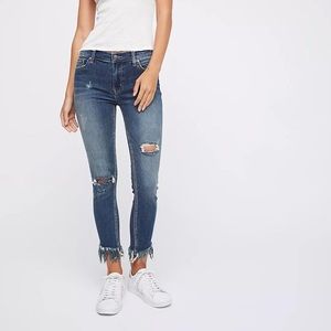 Free People fringe skinny jeans